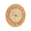 GLOBOSTAR® COLOMBO 02278 Boho Φωτιστικό Τοίχου - Απλίκα με Ντουί 1 x E27 AC 220-240V IP20 - Μπεζ - Μ40 x Π40 x Υ9cm