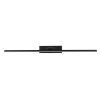 GLOBOSTAR® ELLIS 60444 Μοντέρνο Φωτιστικό Τοίχου - Απλίκα Καθρέπτη Μπάνιου LED 12W 1400lm 120° AC 220-240V IP44 Φυσικό Λευκό 4500K - Lumileds SMD Chip & TÜV SÜD Driver - Μαύρο Ματ - Μ60 x Π16 x Υ6cm - 3 Χρόνια Εγγύηση