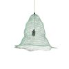 GLOBOSTAR® KENTUCKY 01891 Vintage Κρεμαστό Φωτιστικό Οροφής με Ντουί 1 x E27 AC 220-240V IP20 - Τιρκουάζ - Μ50 x Π50 x Υ48cm