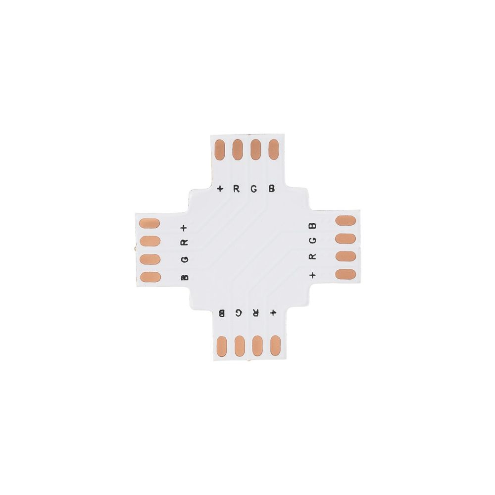 GLOBOSTAR® STRIPCON 70709 + Σύνδεσμος για Ταινία LED RGB 10mm σε 10mm IP20 - Λευκό - Μ3 x Π3 x Υ0.1cm