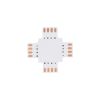 GLOBOSTAR® STRIPCON 70709 + Σύνδεσμος για Ταινία LED RGB 10mm σε 10mm IP20 - Λευκό - Μ3 x Π3 x Υ0.1cm