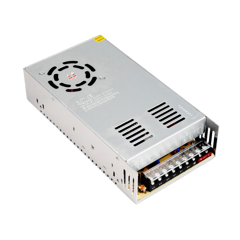 GLOBOSTAR® LUMIVOLT 73046 Τροφοδοτικό/Μετασχηματιστής PELV 400W 16.6A DC 24V IP20 - AC 220-240V σε DC 24V / Ρυθμιζόμενo από DC 22.5V έως DC 25.5V - Μ20 x Π10 x Υ5cm - 3 Χρόνια Εγγύηση
