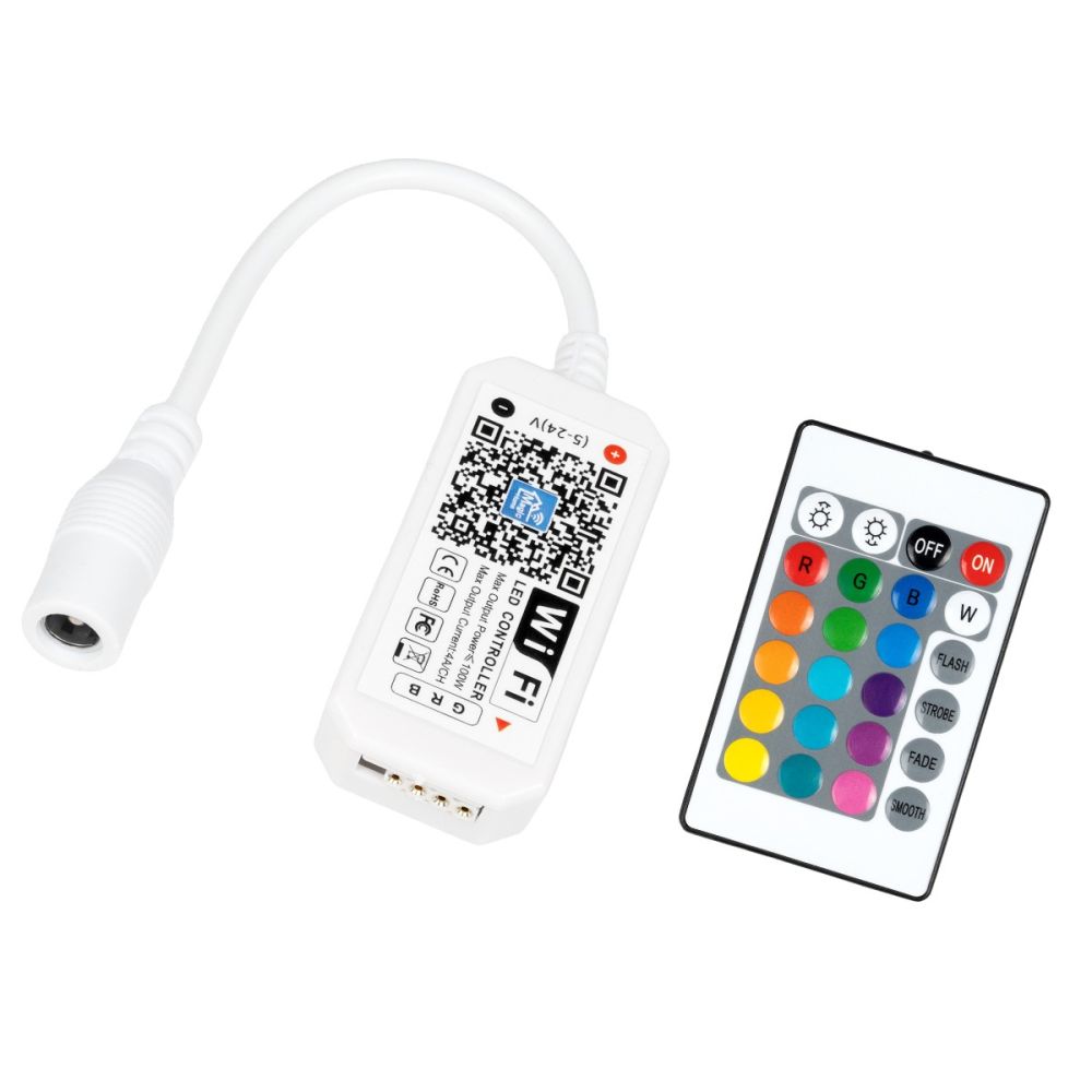 GloboStar® 73441 Ασύρματος LED Mini Dream-Color Magic Digital RGBW Controller με Χειριστήριο RF 21 Keys για LED Digital RGBW Προϊόντα 5v - 12v - 24v 2048 IC