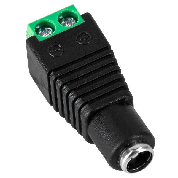 GloboStar® 70703 Βύσμα Τροφοδοσίας DC Θηλυκό - Female Jack Connector σε Κλέμα 5.5 x 2.1mm