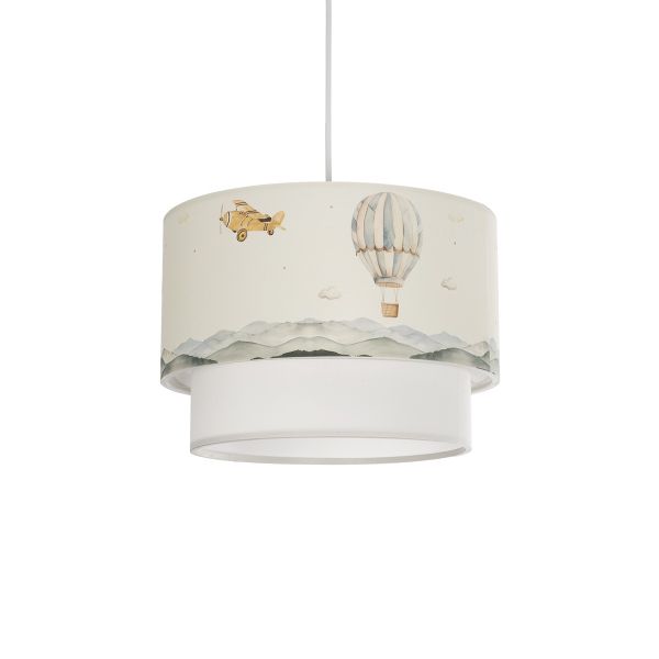 GLOBOSTAR® BALLON 204-0121 Παιδικό Κρεμαστό Φωτιστικό Οροφής με Ντουί 1 x E27 AC 220-240V IP20 - Πολύχρωμο - Μ30 x Π30 x Υ20cm