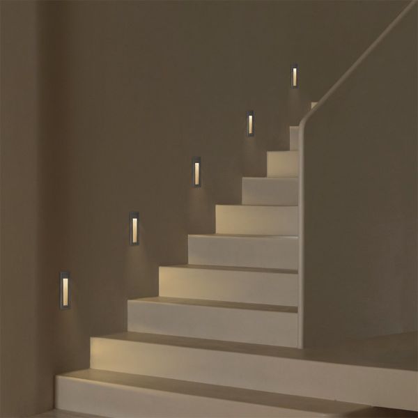 kelvo® STEPART KLV-101-0093 Μοντέρνο Χωνευτό Φωτιστικό Σκαλοπατιού - Διαδρόμου LED 7W 735lm 45° AC 220-240V Αδιάβροχο IP65 Θερμό Λευκό 2700K - Lumileds SMD Chip & TÜV SÜD Driver - Γκρι Ανθρακί Ματ - Μ6.5 x Π6.5 x Υ21cm / Q5.41 x 18.9cm - 5 Χρόνια Εγγύ