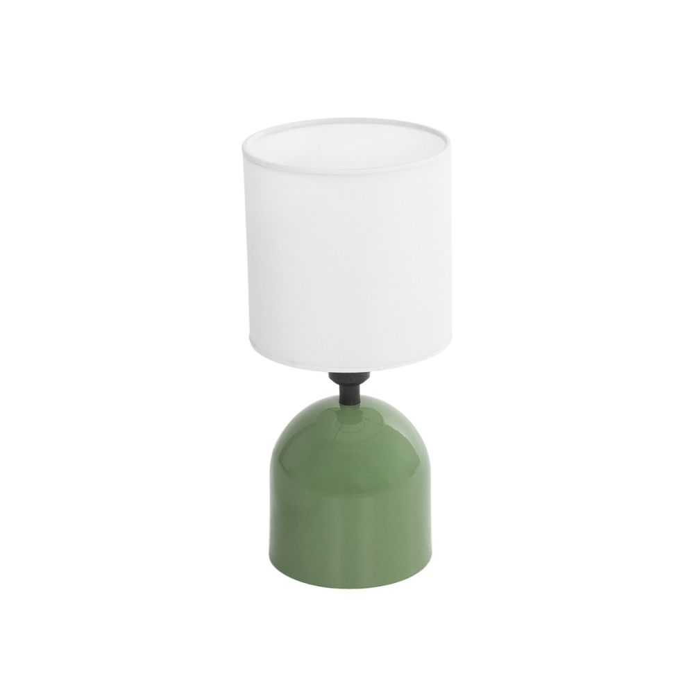 GLOBOSTAR® LOREN 204-0136 Μοντέρνο Επιτραπέζιο Φωτιστικό Πορτατίφ με Ντουί 1 x E14 AC 220-240V IP20 - Πράσινο & Μπεζ - Μ15,5 x Π15,5 x Υ33cm