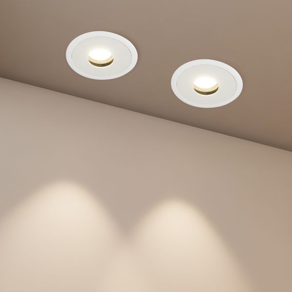 kelvo® PINADO KLV-101-0129 Χωνευτό Downlight Σποτ LED 7W 875lm 15° AC 220-240V IP20 Φυσικό Λευκό 4500K - Bridgelux COB Chip & TÜV SÜD Driver - Λευκό Ματ - Μ8.3 x Π8.3 x Υ8.16cm / Q7.3cm - 5 Χρόνια Εγγύηση