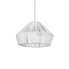 GLOBOSTAR® NUI 205-0064 Boho Κρεμαστό Φωτιστικό Οροφής με Ντουί 1 x E27 AC 220-240V IP20 - Λευκό - M60 x Π60 x Υ41cm