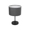 GLOBOSTAR® LARA 204-0076 Μοντέρνο Επιτραπέζιο Φωτιστικό Πορτατίφ με Ντουί 1 x E27 AC 220-240V IP20 - Μαύρο - Μ24 x Π24 x Υ36cm