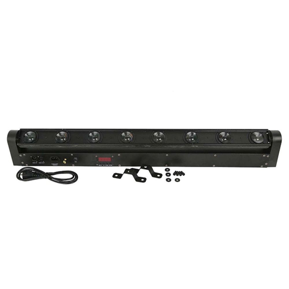 GLOBOSTAR® BAR 51132 Stage Κινούμενη Ρομποτική Κεφαλή Super Beam LED 160W 8° AC 220-240V IP20 8 x 20W CREE Chip Πολύχρωμο RGBW Dimmable DMX512 Protocol 9/38 Channels - Μ110 x Π13.2 x Υ15.5cm - 2 Χρόνια Εγγύηση