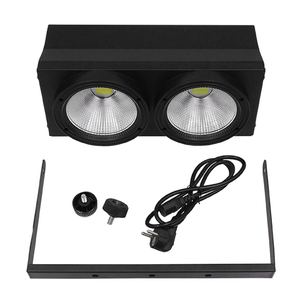 Προβολέας LED COB DMX512 Strobe Blinder Matrix Light 200 Watt (2x100w) Ψυχρό Λευκό 6000k GloboStar 51162