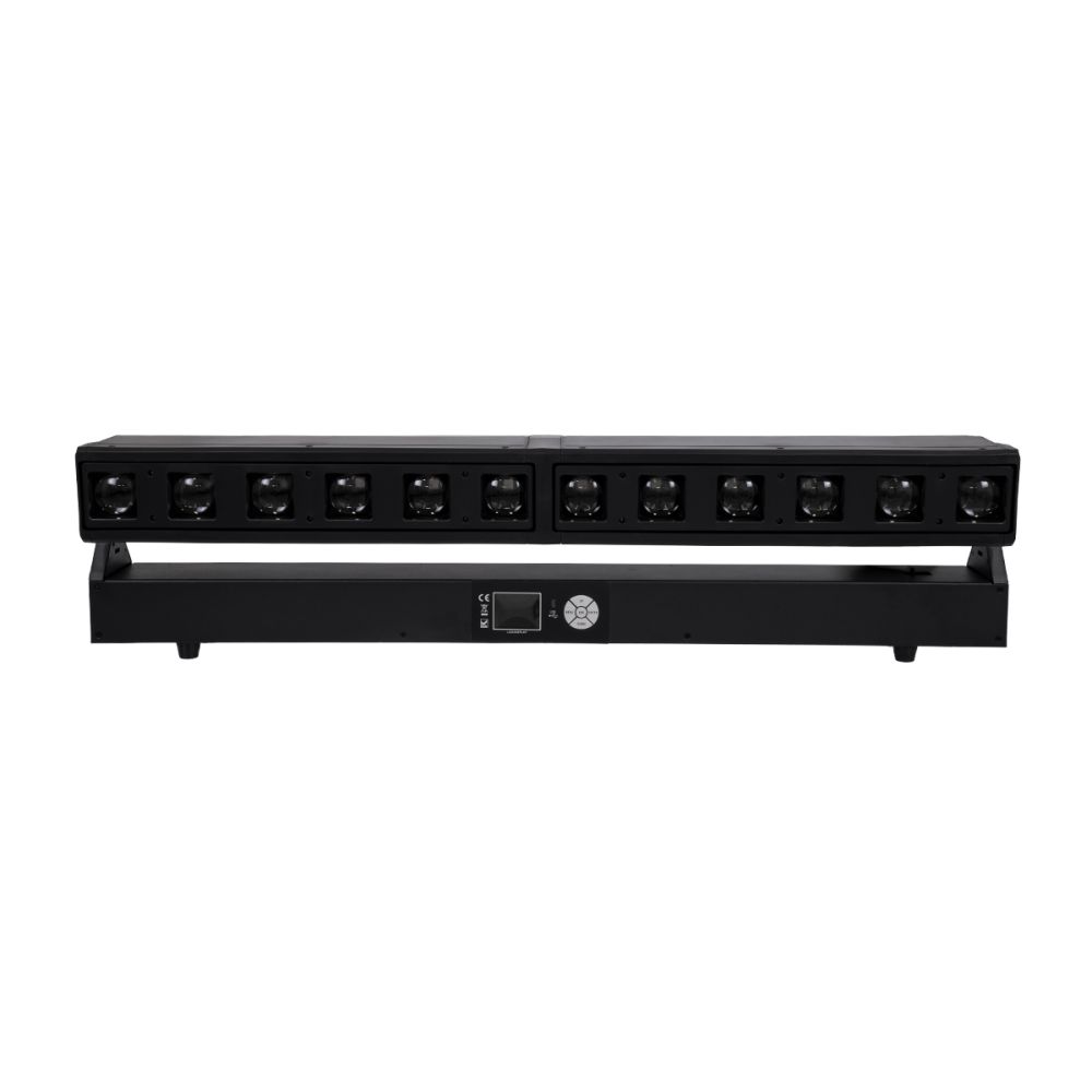 GloboStar® 51168 SPHINX Επαγγελματική Κινούμενη Μπάρα Φωτισμού DIGITAL MATRIX PIXEL LED 480W AC 220V-240V 4IN1 BEAM - WASH - SPOT - ZOOM 5° - 35° OSRAM LED DMX512 Display on Body RGBW - Μαύρο - L102 x W10 x H16.5cm