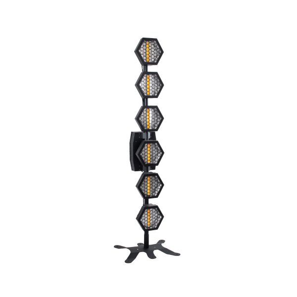 HEXA® HALO 51194 Stage Φωτιστικό Ειδικών Εφέ Digital Matrix Pixel & Blinder LED 672W 120° AC 220-240V IP20 6 x 100W COB Chip & 144 x 0.5W SMD5050 Chip Ultra Θερμό Λευκό 2200K & Πολύχρωμο RGB Dimmable DMX512 Protocol - Μ40 x Π32 x Υ146.5cm - 2 