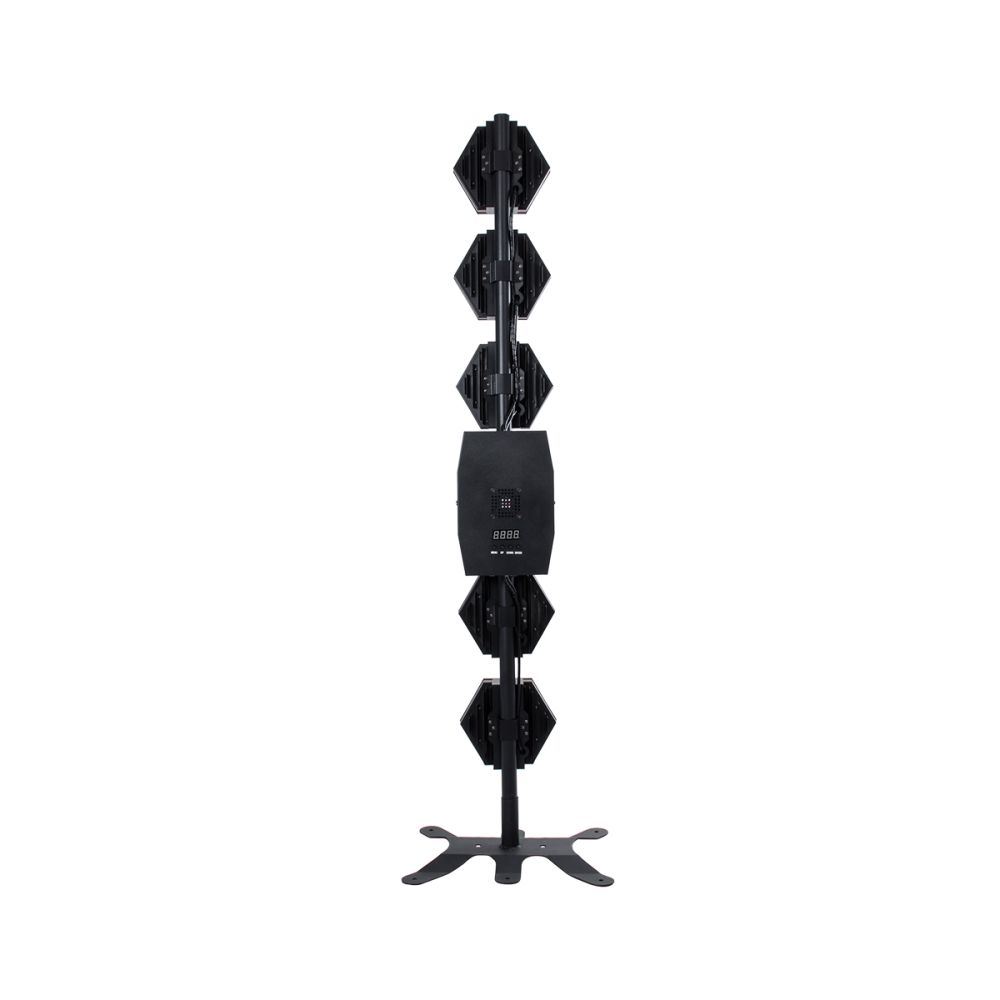 HEXA® HALO 51194 Stage Φωτιστικό Ειδικών Εφέ Digital Matrix Pixel & Blinder LED 672W 120° AC 220-240V IP20 6 x 100W COB Chip & 144 x 0.5W SMD5050 Chip Ultra Θερμό Λευκό 2200K & Πολύχρωμο RGB Dimmable DMX512 Protocol - Μ40 x Π32 x Υ146.5cm - 2 