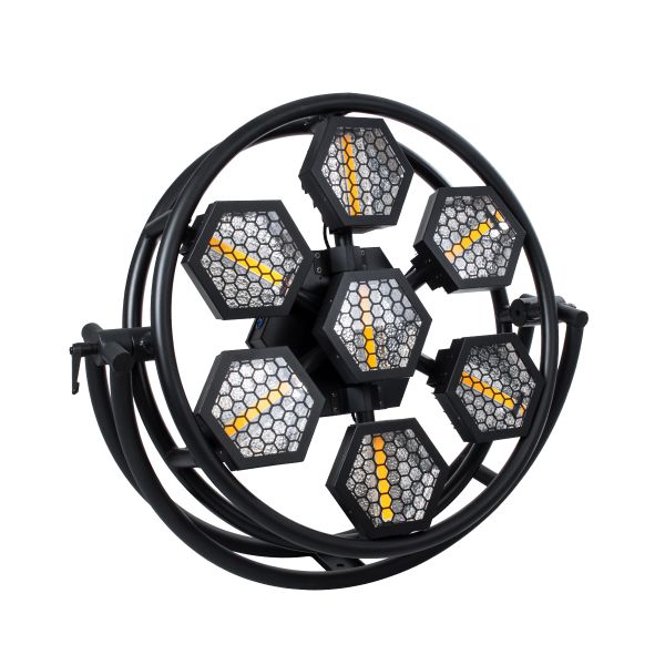 HEXA® HALO 51196 Stage Φωτιστικό Ειδικών Εφέ Digital Matrix Pixel & Blinder LED 784W 120° AC 220-240V IP20 7 x 100W COB Chip & 168 x 0.5W SMD5050 Chip Ultra Θερμό Λευκό 2200K & Πολύχρωμο RGB Dimmable DMX512 Protocol - Μ95 x Π17.5 x Υ78.5cm - 2