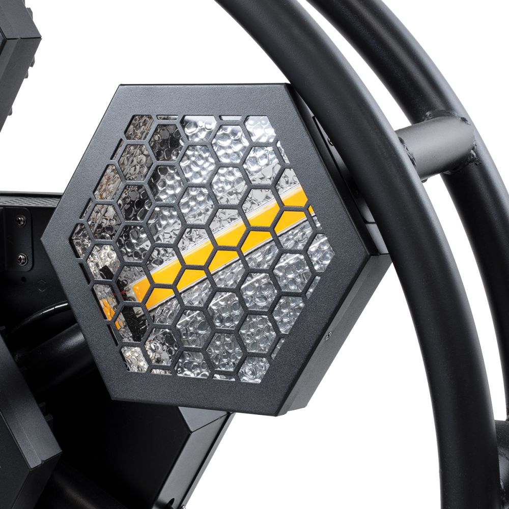 HEXA® HALO 51196 Stage Φωτιστικό Ειδικών Εφέ Digital Matrix Pixel & Blinder LED 784W 120° AC 220-240V IP20 7 x 100W COB Chip & 168 x 0.5W SMD5050 Chip Ultra Θερμό Λευκό 2200K & Πολύχρωμο RGB Dimmable DMX512 Protocol - Μ95 x Π17.5 x Υ78.5cm - 2