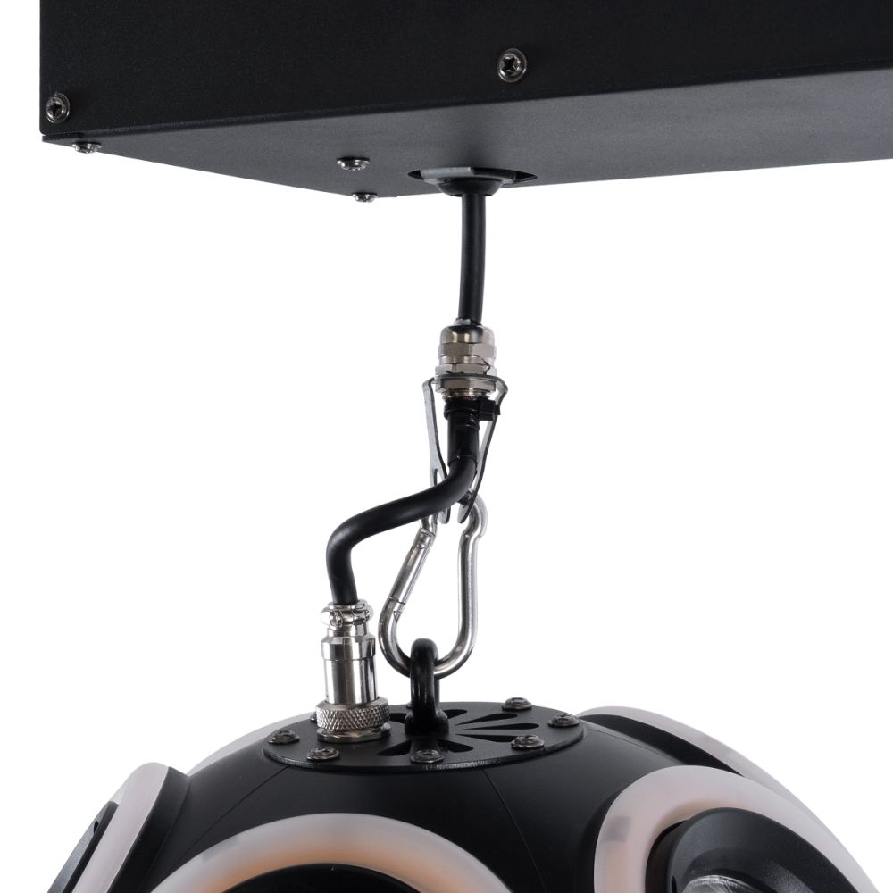 GloboStar® 51197 LIFT BALL Επαγγελματικό Φωτιστικό Ειδικών Εφέ Φ25cm KINETIC BALL MATRIX PIXEL Super BEAM Light CREE LED 4in1 300W - 10 x 20W LED COB Chips RGBW & 10 x 20W LED COB Chips Ultra Gold Warm White 2200K - Μέγιστο Μήκος Ανύψωσης 6 Μέτρα - AC