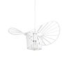 GLOBOSTAR® LUMINOVA 61463 Μοντέρνο Κρεμαστό Φωτιστικό Οροφής με Ντουί 1 x E27 AC 220-240V IP20 - Λευκό - Μ40 x Π40 x Υ20cm