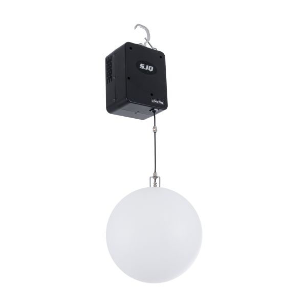 GloboStar® 51202 LIFT BALL Επαγγελματικό Φωτιστικό Ειδικών Εφέ Φ30cm KINETIC BALL Light CREE LED 4in1 15W - 15 x 1W LED SMD Chips RGBW - Μέγιστο Μήκος Ανύψωσης 3.5 Μέτρα - AC 220V-240V DMX512 Display on Body - Μαύρο - Μ17 x Π13 x Υ26cm - 2 Χρόνια Εγγύση