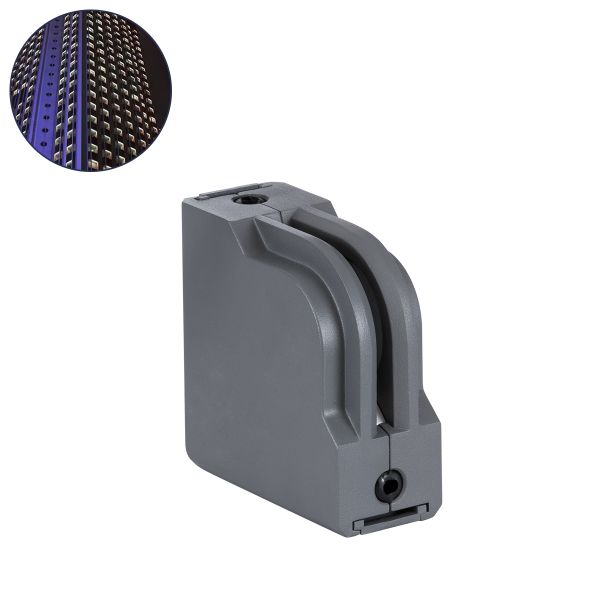 GLOBOSTAR® WINDOW-CORNA 90114 Αρχιτεκτονικό Γωνιακό Φωτιστικό Ανάδειξης Παραθύρων Window Light LED 6W 540lm 3x172° DC 24V Αδιάβροχο IP65 Θερμό Λευκό 2700K Dimmable - Γκρι Ανθρακί - Μ12 x Π4 x Υ12cm - 3 Χρόνια Εγγύηση