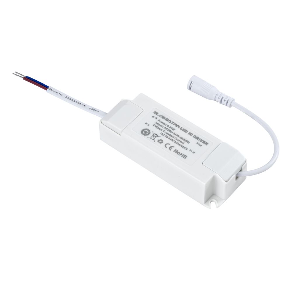GLOBOSTAR® EROS-DRIVER 61222 Ανταλλακτικό Τροφοδοτικό/Μετασχηματιστής SELV 9-21W AC 220-240V σε Constant Current DC 36-54V/300mA±5% PF0.95 IP20 - Μ11 x Π4.3 x Υ2.5cm - 5 Χρόνια Εγγύηση