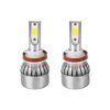 GloboStar® 82005 H9 C6 Line KIT Βασικού Φωτισμού Αυτοκινήτου & Φορτηγού 1st Generation Can-Bus Series LED CREE CXB COB 24W/48W 3600lm/7200lm DC 12-24V Αδιάβροχο IP65 Ψυχρό Λευκό 6000K