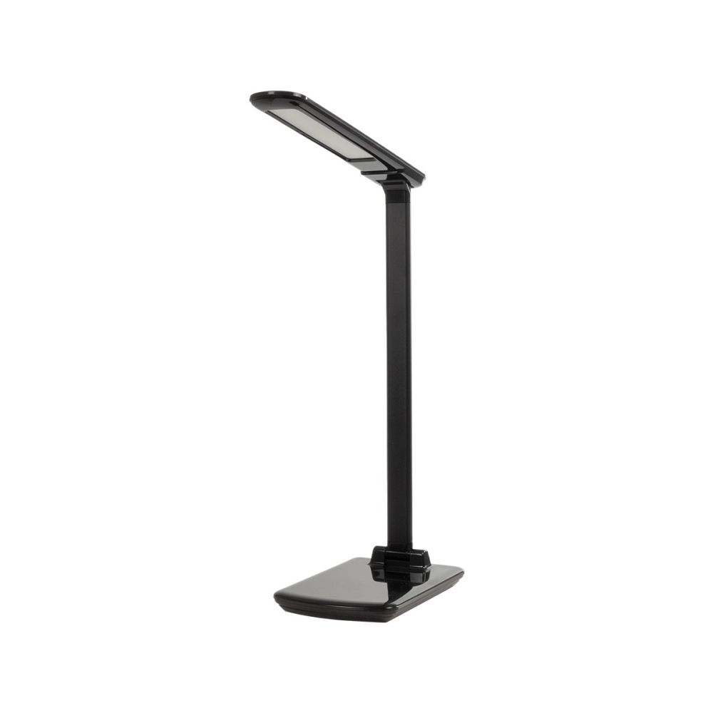 GLOBOSTAR® ONO 76533 Μοντέρνο Επιτραπέζιο Φωτιστικό Γραφείου με Ασύρματη Φόρτιση 10W 2A LED 3.5W 350lm 90° DC 5V με USB-C IP20 Ρυθμιζόμενο Λευκό CCT με Αφή 2700K/4500K/6000K Dimmable - Sanan SMD Chip - Μαύρο - Μ18 x Π12 x Υ36cm - 2 Χρόνια Εγγύηση