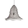 GLOBOSTAR® KENTUCKY 01893 Vintage Κρεμαστό Φωτιστικό Οροφής με Ντουί 1 x E27 AC 220-240V IP20 - Καφέ - Μ60 x Π60 x Υ52cm