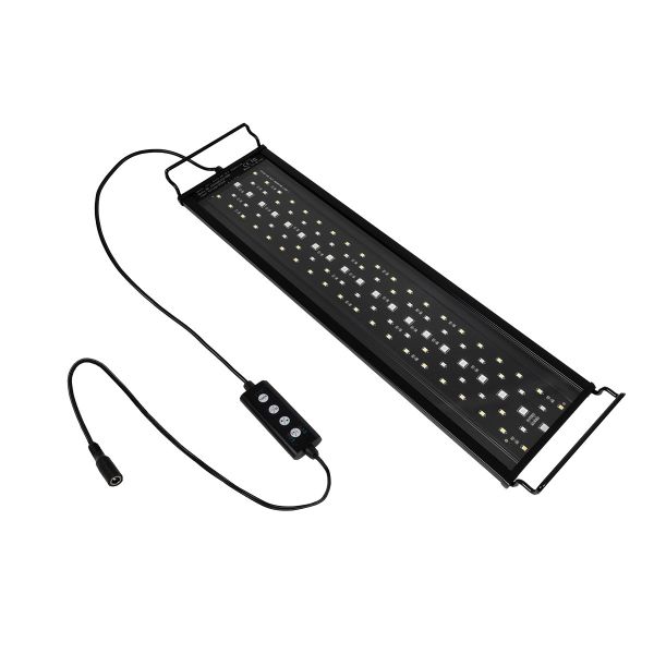 GLOBOSTAR® AQUARIUS 79679 Φωτιστικό Ενυδρείου με Ενσωματωμένο Χειριστήριο LED 16W 800lm 120° AC 220-240V Αδιάβροχο IP44 Πολύχρωμο RGBW Dimmable - Sanan SMD Chip - Μαύρο - Μ45 x Π11 x Υ3cm - 2 Χρόνια Εγγύηση