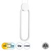 GLOBOSTAR® ILDI 61089 Μοντέρνο Κρεμαστό Φωτιστικό Οροφής LED 12W 1440lm 300° AC 220-240V IP20 Ρυθμιζόμενο Λευκό CCT με On/Off 2700K/4500K/6000K - Lumileds SMD Chip - Λευκό Ματ - Μ10 x Π2.3 x Υ38cm - 3 Χρόνια Εγγύηση
