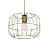 GLOBOSTAR® LUCANA 201-0074 Vintage Κρεμαστό Φωτιστικό Οροφής με Ντουί 1 x E27 AC 220-240V IP20 - Χρυσό - Μ29 x Π29 x Υ23cm