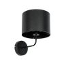 GLOBOSTAR® RALPH 203-0038 Vintage Φωτιστικό Τοίχου - Απλίκα με Ντουί 1 x E27 AC 220-240V IP20 - Μαύρο - Μ22 x Π29 x Υ30cm