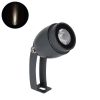 GLOBOSTAR® TREEGAL 90462 Φωτιστικό Σποτ για Φυτά - Δέντρα με Βάση Μπετού & Κορμού LED 3W 345lm 15° DC 24V Αδιάβροχο IP67 Φυσικό Λευκό 4500K Dimmable - Bridgelux SMD Chip - Γκρι Ανθρακί - Μ5 x Π5 x Υ14.7cm - 3 Χρόνια Εγγύηση
