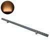 GLOBOSTAR® WASHERPANDA 90582 Μπάρα Φωτισμού Wall Washer LED 36W 3780lm 15° DC 24V Αδιάβροχο IP67 Ultra Θερμό Λευκό 2200K Dimmable - Bridgelux SMD Chip - Γκρι Ανθρακί - Μ100 x Π4 x Υ3.5cm - 3 Χρόνια Εγγύηση