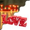 GLOBOSTAR® LOVE BOMBING 76548 Μοντέρνο Επιτραπέζιο Φωτιστικό Πορτατίφ LED 2W 120lm 180° DC 3V με Μπαταρίες 2xAAA IP20 Θερμό Λευκό 2700K - Κόκκινο - Μ30 x Π10.7 x Υ4cm - 2 Χρόνια Εγγύηση
