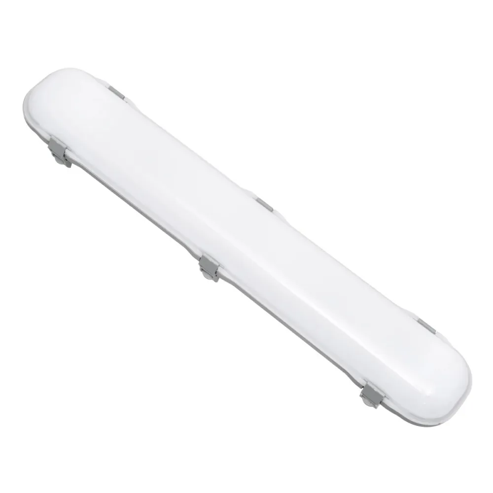 GLOBOSTAR® EMERGANO 60179 60cm Γραμμικό Βιομηχανικό Φωτιστικό Tri-Proof Τεχνολογίας Emergency με Ενσωματωμένη Μπαταρία Li-Ion 3.7V 2600mAH & Αυτονομία 3 Ώρες LED 24W 3120lm 120° AC 220-240V Αδιάβροχο IP65 Ψυχρό Λευκό 6000K - LUMILEDs SMD Chip & TÜ
