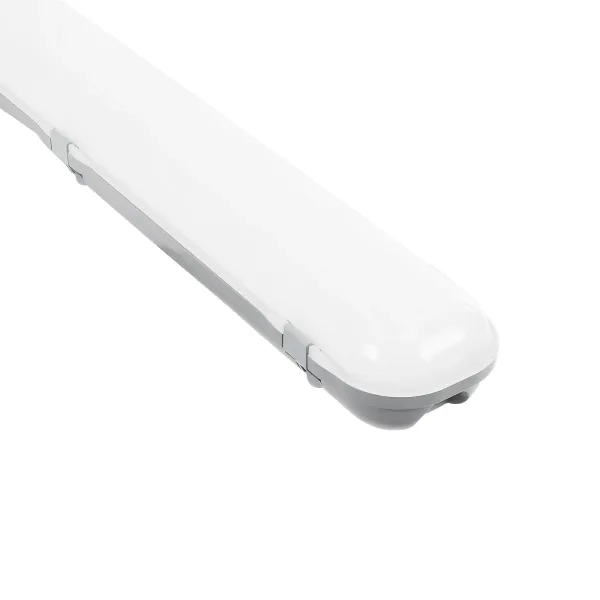 GLOBOSTAR® EMERGANO 60180 120cm Γραμμικό Βιομηχανικό Φωτιστικό Tri-Proof Τεχνολογίας Emergency με Ενσωματωμένη Μπαταρία Li-Ion 3.7V 5000mAH & Αυτονομία 3 Ώρες LED 48W 5760lm 120° AC 220-240V Αδιάβροχο IP65 Ψυχρό Λευκό 6000K - LUMILEDs SMD Chip & T