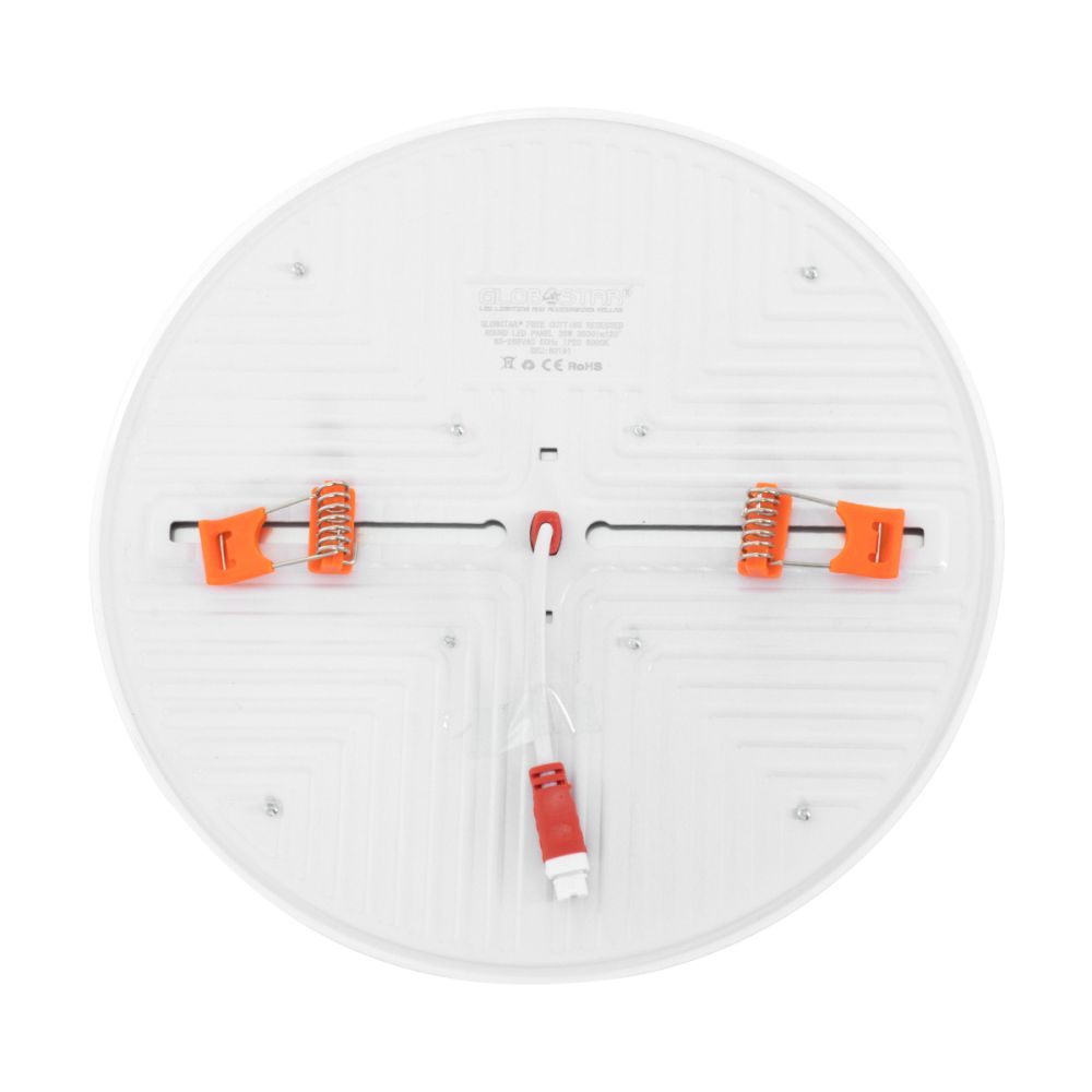 GLOBOSTAR® PANELEON 60191 Χωνευτό Panel Οροφής με Σύστημα Ρυθμιζόμενης Τρύπας Κοπής LED 33W 3590lm 180° AC 220-240V IP20 Ψυχρό Λευκό 6000K - Lumileds SMD Chip & TÜV SÜD Driver - Λευκό Γαλακτερό - Μ22.2 x Π22.2 x Υ2cm / Q3.5cm έως Q20.5cm - 3 Χρόνια Εγ