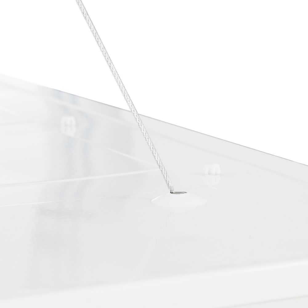GLOBOSTAR® SUSPENSION 60219 Σύστημα Κρέμασης με 4 Ρυθμιζόμενες Ντίζες & Εξαρτήματα Ειδικό για Πάνελ 60x60cm & 120x30cm - Μ1 x Π1 x Υ80cm
