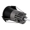 GLOBOSTAR® MICRO-S 60238 Χωνευτό Downlight Σποτ LED 5W 650lm 38° AC 220-240V IP20 Φυσικό Λευκό 4500K - Bridgelux COB Chip & TÜV SÜD Driver - Μαύρο Ματ - Μ4 x Π4 x Υ5.9cm / Q3.5cm - 5 Χρόνια Εγγύηση