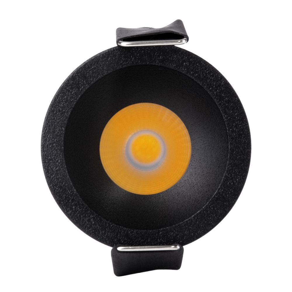 GLOBOSTAR® MICRO-S 60238 Χωνευτό Downlight Σποτ LED 5W 650lm 38° AC 220-240V IP20 Φυσικό Λευκό 4500K - Bridgelux COB Chip & TÜV SÜD Driver - Μαύρο Ματ - Μ4 x Π4 x Υ5.9cm / Q3.5cm - 5 Χρόνια Εγγύηση