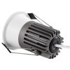 GLOBOSTAR® MICRO-B 60240 Χωνευτό Downlight Σποτ LED 7W 910lm 38° AC 220-240V IP20 Φυσικό Λευκό 4500K - Bridgelux COB Chip & TÜV SÜD Driver - Λευκό & Μαύρο Ματ - Μ6 x Π6 x Υ7.8cm / Q5cm - 5 Χρόνια Εγγύηση
