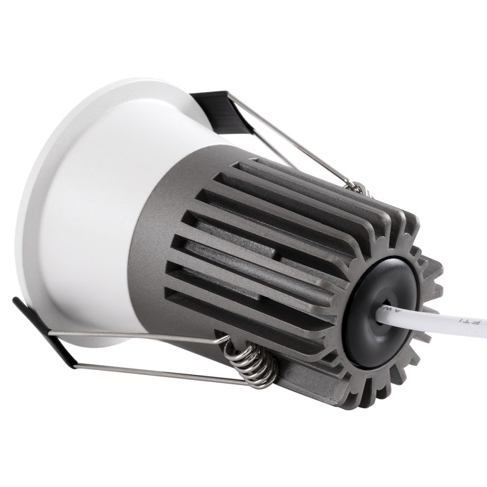 GLOBOSTAR® MICRO-B 60242 Χωνευτό Downlight Σποτ LED 7W 910lm 38° AC 220-240V IP20 Φυσικό Λευκό 4500K - Bridgelux COB Chip & TÜV SÜD Driver - Λευκό Ματ - Μ6 x Π6 x Υ7.8cm / Q5cm - 5 Χρόνια Εγγύηση