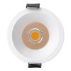 GLOBOSTAR® MICRO-B 60243 Χωνευτό Downlight Σποτ LED 7W 875lm 38° AC 220-240V IP20 Θερμό Λευκό 2700K - Bridgelux COB Chip & TÜV SÜD Driver - Λευκό Ματ - Μ6 x Π6 x Υ7.8cm / Q5cm - 5 Χρόνια Εγγύηση