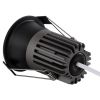 GLOBOSTAR® MICRO-B 60245 Χωνευτό Downlight Σποτ LED 7W 875lm 38° AC 220-240V IP20 Θερμό Λευκό 2700K - Bridgelux COB Chip & TÜV SÜD Driver - Μαύρο Ματ - Μ6 x Π6 x Υ7.8cm / Q5cm - 5 Χρόνια Εγγύηση