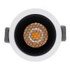 GLOBOSTAR® PLUTO-S 60246 Χωνευτό Downlight Σποτ με Honeycomb Anti Glare Reflector LED 7W 910lm 38° AC 220-240V IP20 Φυσικό Λευκό 4500K - Bridgelux COB Chip & TÜV SÜD Driver - Λευκό & Μαύρο Ματ - Μ6.4 x Π6.4 x Υ4.9cm / Q5.5cm - 5 Χρόνια Εγγύηση