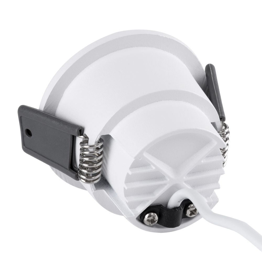 GLOBOSTAR® PLUTO-S 60247 Χωνευτό Downlight Σποτ με Honeycomb Anti Glare Reflector LED 7W 875lm 38° AC 220-240V IP20 Θερμό Λευκό 2700K - Bridgelux COB Chip & TÜV SÜD Driver - Λευκό & Μαύρο Ματ - Μ6.4 x Π6.4 x Υ4.9cm / Q5.5cm - 5 Χρόνια Εγγύηση