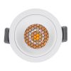 GLOBOSTAR® PLUTO-S 60248 Χωνευτό Downlight Σποτ με Honeycomb Anti Glare Reflector LED 7W 910lm 38° AC 220-240V IP20 Φυσικό Λευκό 4500K - Bridgelux COB Chip & TÜV SÜD Driver - Λευκό Ματ - Μ6.4 x Π6.4 x Υ4.9cm / Q5.5cm - 5 Χρόνια Εγγύηση