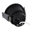 GLOBOSTAR® PLUTO-S 60251 Χωνευτό Downlight Σποτ με Honeycomb Anti Glare Reflector LED 7W 875lm 38° AC 220-240V IP20 Θερμό Λευκό 2700K - Bridgelux COB Chip & TÜV SÜD Driver - Μαύρο Ματ - Μ6.4 x Π6.4 x Υ4.9cm / Q5.5cm - 5 Χρόνια Εγγύηση